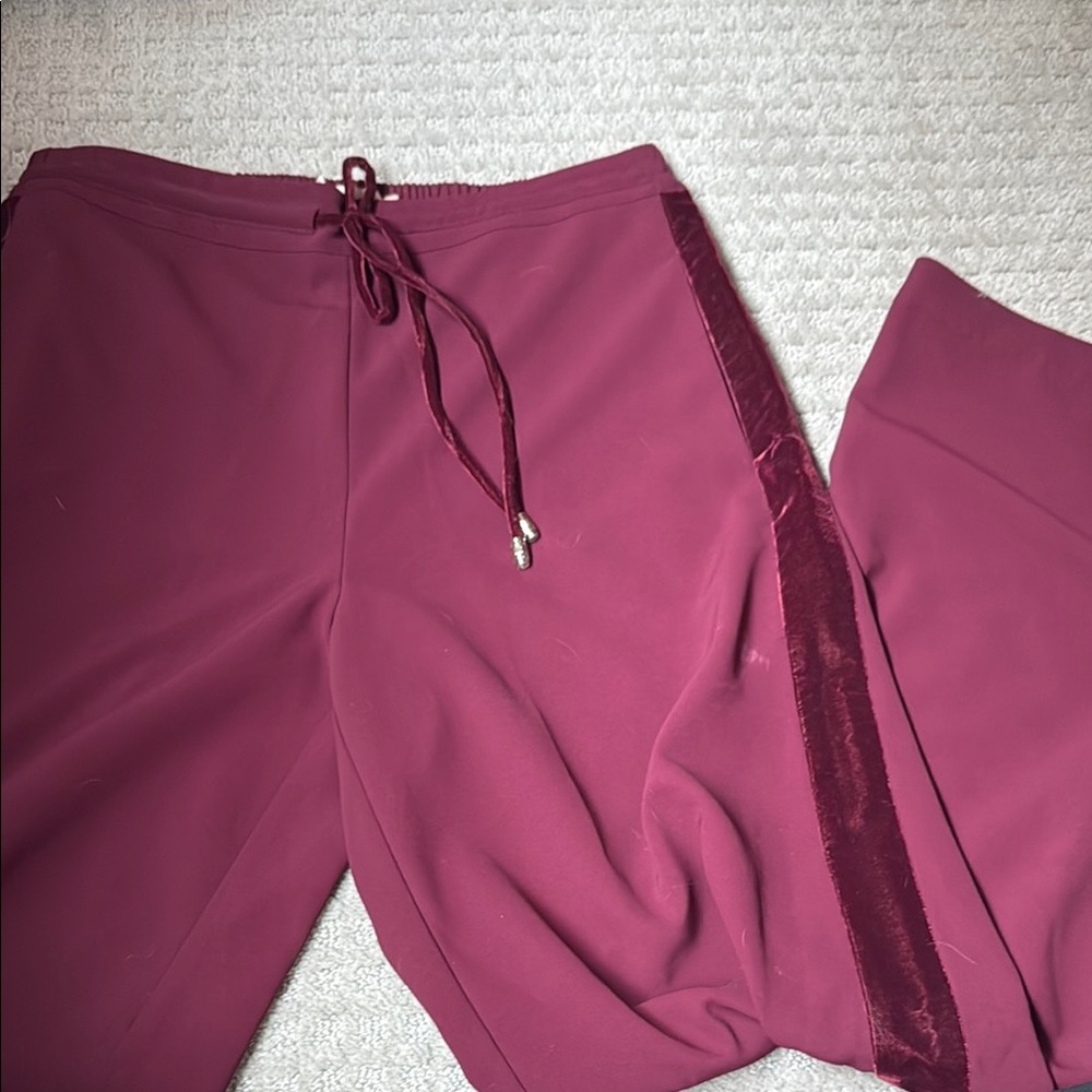 Ted Baker Burgundy Track Pants